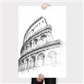 Picture of Colosseum Sketch _GroupedProduct_Rectangle_Portrait_Canvas_