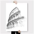 Picture of Colosseum Sketch _GroupedProduct_Rectangle_Portrait_Canvas_