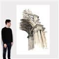 Picture of Archway Sketch _GroupedProduct_Rectangle_Portrait_Canvas_