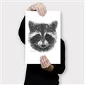 Picture of Raccoon Sketch _GroupedProduct_Rectangle_Portrait_Canvas_