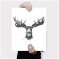 Picture of Moose Sketch _GroupedProduct_Rectangle_Portrait_Canvas_