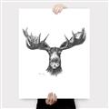 Picture of Moose Sketch _GroupedProduct_Rectangle_Portrait_Canvas_