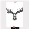 Picture of Moose Sketch _GroupedProduct_Rectangle_Portrait_Canvas_