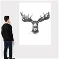Picture of Moose Sketch _GroupedProduct_Rectangle_Portrait_Canvas_