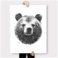 Picture of Bear Sketch _GroupedProduct_Rectangle_Portrait_Canvas_