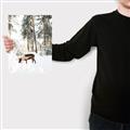 Picture of Moose in the snow _GroupedProduct_Rectangle_Portrait_Photography _GroupedProduct_Rectangle_Portrait_Canvas_
