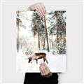 Picture of Moose in the snow _GroupedProduct_Rectangle_Portrait_Photography _GroupedProduct_Rectangle_Portrait_Canvas_