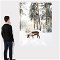 Picture of Moose in the snow _GroupedProduct_Rectangle_Portrait_Photography _GroupedProduct_Rectangle_Portrait_Canvas_