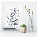 Picture of Blue Flower Sketch I _GroupedProduct_Rectangle_Portrait_Canvas_