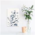 Picture of Blue Flower Sketch I _GroupedProduct_Rectangle_Portrait_Canvas_
