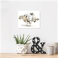 Picture of White Hydrangea in a Vase _GroupedProduct_Rectangle_Landscape_Canvas_