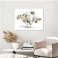 Picture of White Hydrangea in a Vase _GroupedProduct_Rectangle_Landscape_Canvas_