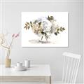Picture of White Hydrangea in a Vase _GroupedProduct_Rectangle_Landscape_Canvas_