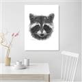 Picture of Raccoon Sketch _GroupedProduct_Rectangle_Portrait_Canvas_