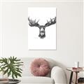 Picture of Moose Sketch _GroupedProduct_Rectangle_Portrait_Canvas_