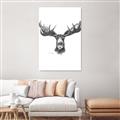 Picture of Moose Sketch _GroupedProduct_Rectangle_Portrait_Canvas_