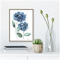 Picture of Blue Hydrangeas I _GroupedProduct_Rectangle_Portrait_Canvas_Framed_