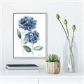 Picture of Blue Hydrangeas I _GroupedProduct_Rectangle_Portrait_Canvas_Framed_