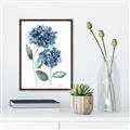 Picture of Blue Hydrangeas I _GroupedProduct_Rectangle_Portrait_Canvas_Framed_