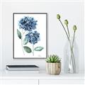 Picture of Blue Hydrangeas I _GroupedProduct_Rectangle_Portrait_Canvas_Framed_