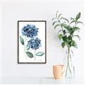 Picture of Blue Hydrangeas I _GroupedProduct_Rectangle_Portrait_Canvas_Framed_