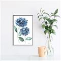 Picture of Blue Hydrangeas I _GroupedProduct_Rectangle_Portrait_Canvas_Framed_
