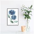 Picture of Blue Hydrangeas I _GroupedProduct_Rectangle_Portrait_Canvas_Framed_