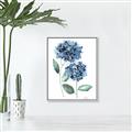 Picture of Blue Hydrangeas I _GroupedProduct_Rectangle_Portrait_Canvas_Framed_