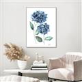 Picture of Blue Hydrangeas I _GroupedProduct_Rectangle_Portrait_Canvas_Framed_