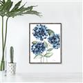 Picture of Blue Hydrangeas II _GroupedProduct_Rectangle_Portrait_Canvas_Framed_
