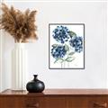 Picture of Blue Hydrangeas II _GroupedProduct_Rectangle_Portrait_Canvas_Framed_