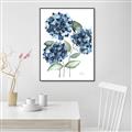 Picture of Blue Hydrangeas II _GroupedProduct_Rectangle_Portrait_Canvas_Framed_