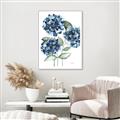 Picture of Blue Hydrangeas II _GroupedProduct_Rectangle_Portrait_Canvas_Framed_