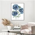 Picture of Blue Hydrangeas II _GroupedProduct_Rectangle_Portrait_Canvas_Framed_