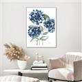 Picture of Blue Hydrangeas II _GroupedProduct_Rectangle_Portrait_Canvas_Framed_