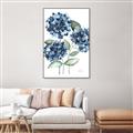 Picture of Blue Hydrangeas II _GroupedProduct_Rectangle_Portrait_Canvas_Framed_