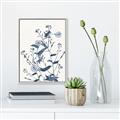 Picture of Blue Flower Sketch I _GroupedProduct_Rectangle_Portrait_Canvas_Framed_