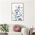 Picture of Blue Flower Sketch I _GroupedProduct_Rectangle_Portrait_Canvas_Framed_