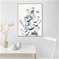 Picture of Blue Flower Sketch I _GroupedProduct_Rectangle_Portrait_Canvas_Framed_