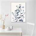 Picture of Blue Flower Sketch I _GroupedProduct_Rectangle_Portrait_Canvas_Framed_