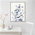 Picture of Blue Flower Sketch I _GroupedProduct_Rectangle_Portrait_Canvas_Framed_
