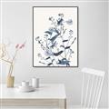 Picture of Blue Flower Sketch I _GroupedProduct_Rectangle_Portrait_Canvas_Framed_