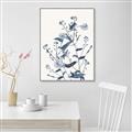 Picture of Blue Flower Sketch I _GroupedProduct_Rectangle_Portrait_Canvas_Framed_