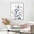 Picture of Blue Flower Sketch I _GroupedProduct_Rectangle_Portrait_Canvas_Framed_