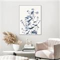 Picture of Blue Flower Sketch I _GroupedProduct_Rectangle_Portrait_Canvas_Framed_