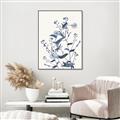 Picture of Blue Flower Sketch I _GroupedProduct_Rectangle_Portrait_Canvas_Framed_