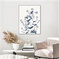 Picture of Blue Flower Sketch I _GroupedProduct_Rectangle_Portrait_Canvas_Framed_