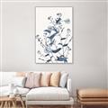 Picture of Blue Flower Sketch I _GroupedProduct_Rectangle_Portrait_Canvas_Framed_