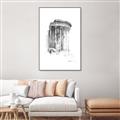 Picture of Greek Column Sketch _GroupedProduct_Rectangle_Portrait_Canvas_Framed_