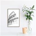 Picture of Colosseum Sketch _GroupedProduct_Rectangle_Portrait_Canvas_Framed_